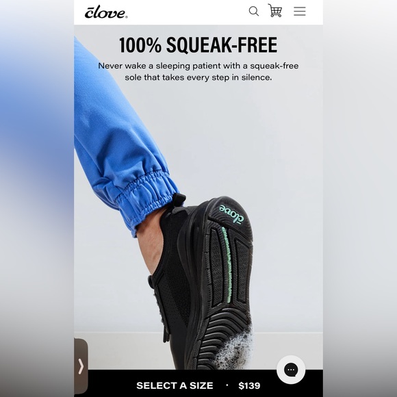 Clove Classic Women’s Nursing Shoes in All Black Option size 7.5 New without box - Picture 12 of 16